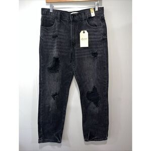 Vibrant women's jeans the Jackson‎ Straight Jean size 7 Black NWT